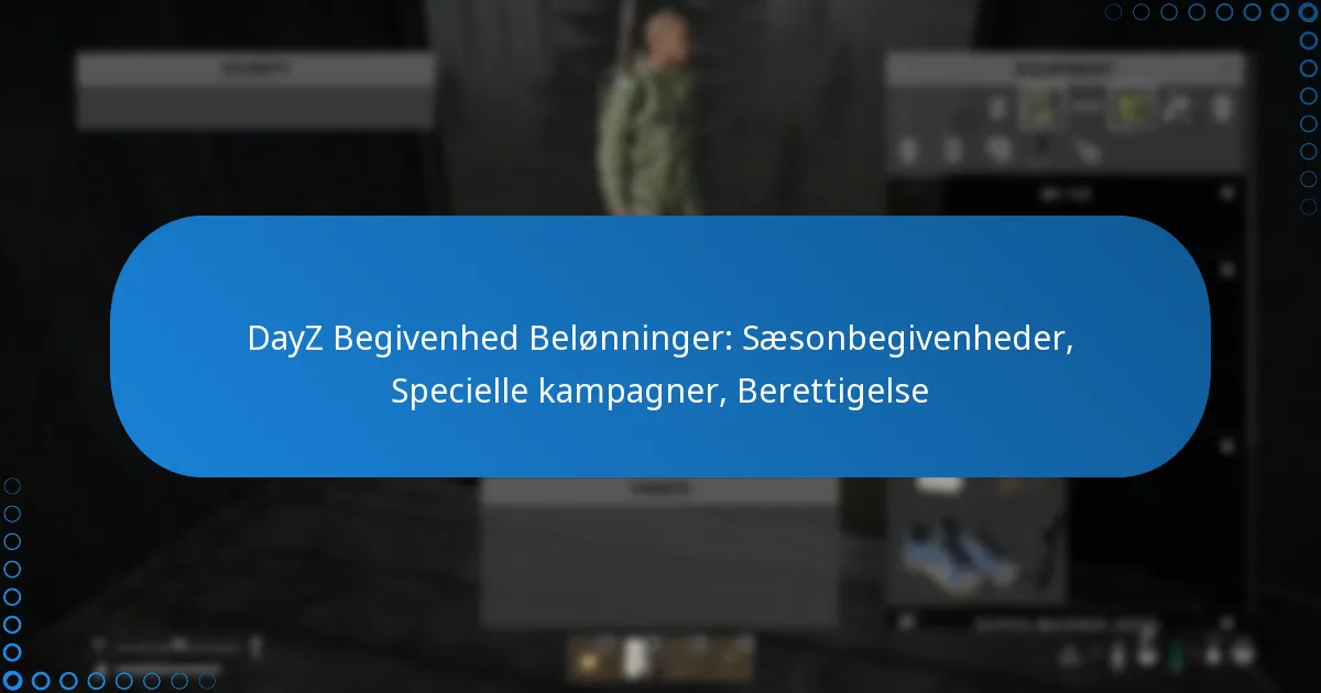 DayZ Begivenhed Belønninger: Sæsonbegivenheder, Specielle kampagner, Berettigelse