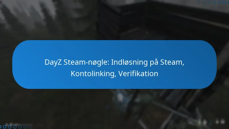 DayZ Steam-nøgle: Indløsning på Steam, Kontolinking, Verifikation