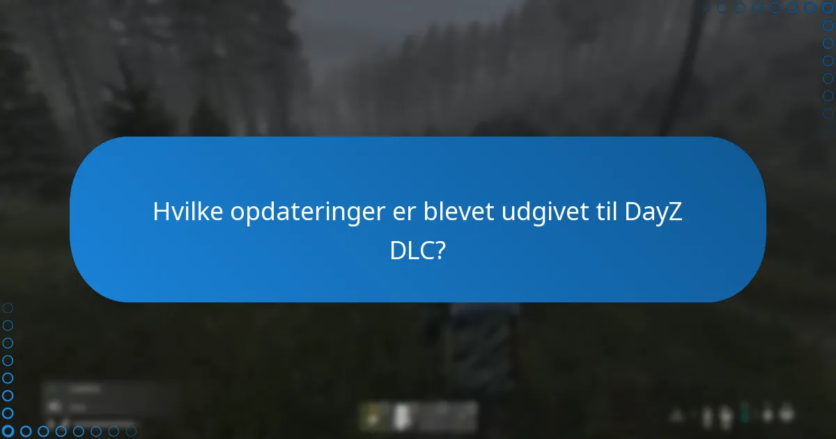 Hvilke patches er blevet anvendt på DayZ DLC?