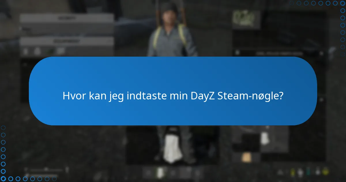 Hvad skal jeg gøre, hvis min DayZ Steam-nøgle ikke virker?